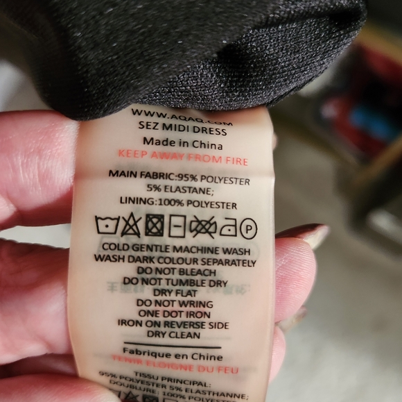 NWOT Revolve AQ/AQ Sez Black Mini Plunge Dress Size 2 - Picture 7 of 9